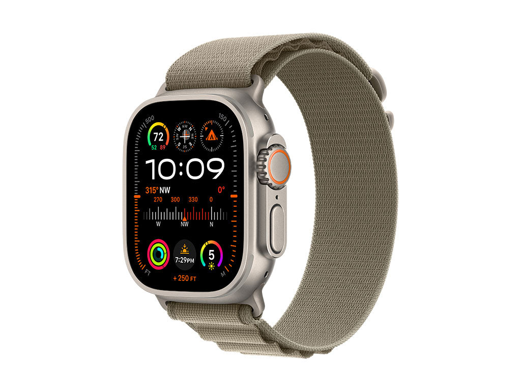 Apple Watch Ultra 2 Titanium Cellular 49mm (Alpine Loop oliv) Small Apple Watch Ultra 2 Titanium Cellular 49mm (Alpine Loop oliv) Small